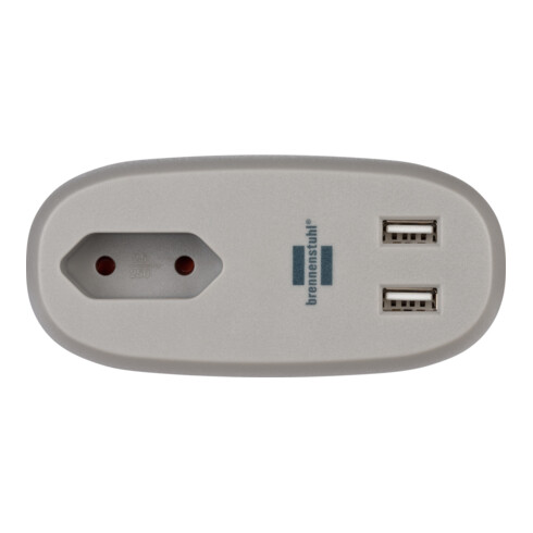 brennenstuhl®estilo Sofa-Steckdose mit Ladefunktion 1x Euro-Steckdose und 2x USB-Charger