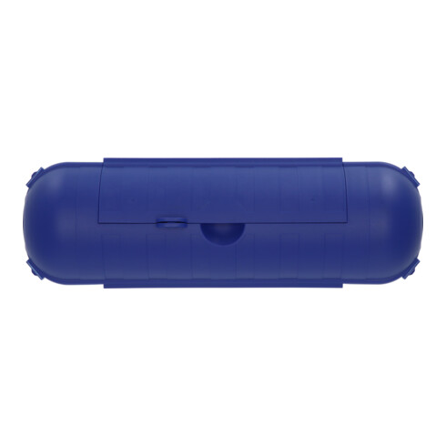 Brennenstuhl Safebox CEE 230V / Schutzbox IP44 für Verlängerungskabel (Schutzkapsel für H07RN-3G2,5 Kabel im Außenbereich, Campingzubehör) blau
