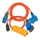 Brennenstuhl Set adattatore da campeggio / cavo adattatore CEE 1,5 m, cavo di prolunga CEE 230 V 3 m, Safe-Box BIG IP44-1