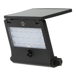 Brennenstuhl Solar LED Strahler SOL 1000 Pad / LED Wandleuchte für außen mit Bewegungsmelder (Solarlampe IP65, 1000lm, 4