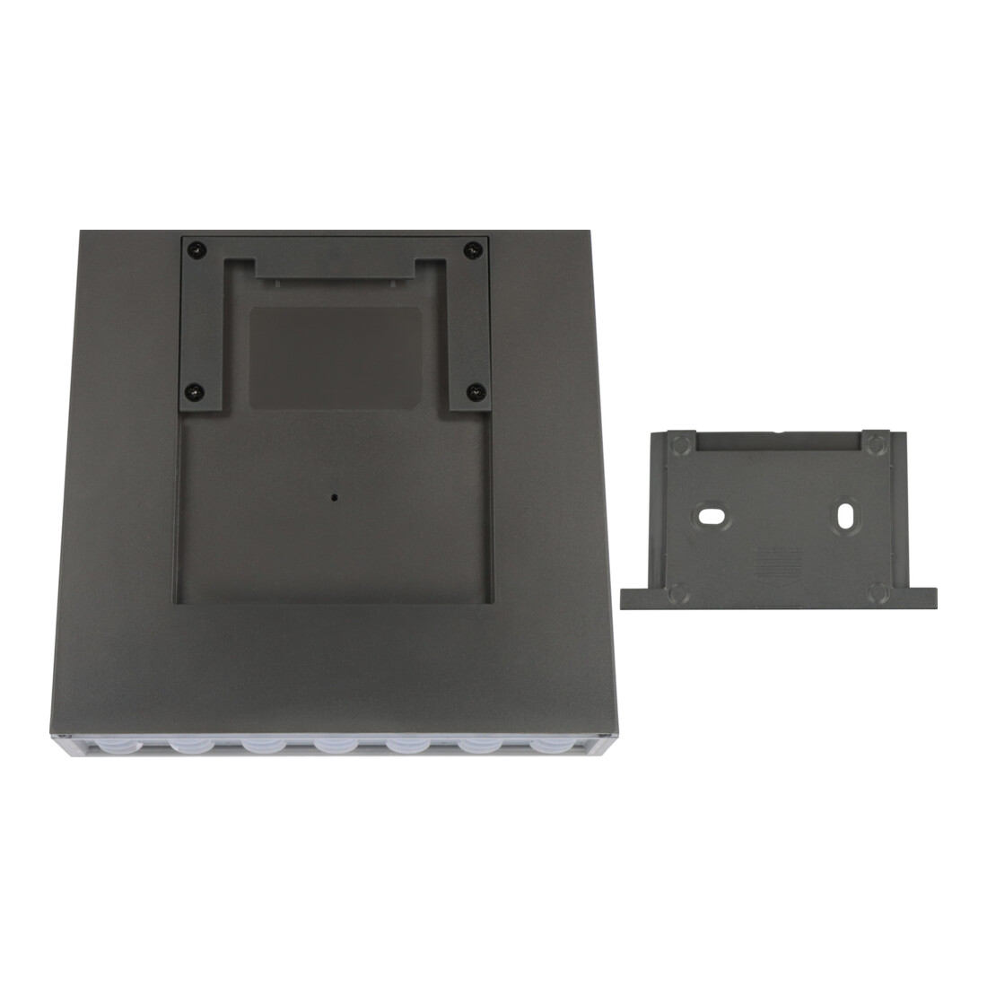 Brennenstuhl Solar LED Strahler SOL 1000 Plana / LED Wandleuchte für außen mit Bewegungsmelder (Solarlampe IP54, 1000lm, 4 verschiedene Licht Modi, Dämmerungssensor, inkl. Akku)