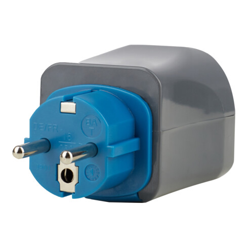 Brennenstuhl Spina da viaggio universale con 7 adattatori 1508160W, Fusibile 10A in blis 1508160