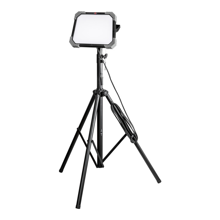 Brennenstuhl Stabiles Stahlstativ für Baustrahler TS 300, höhenverstellbar von 130-300cm, bis max. 20kg