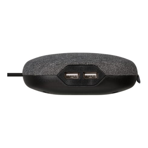 Brennenstuhl Stazione di ricarica®estilo con superficie in tessuto, 1 presa euro, 2 prese per USB
