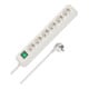 BRENNENSTUHL Std-Leiste 6F.45° weiss r ca.3m Kabel H05VV-F3G1,5. POS-Rei 1159520400-1