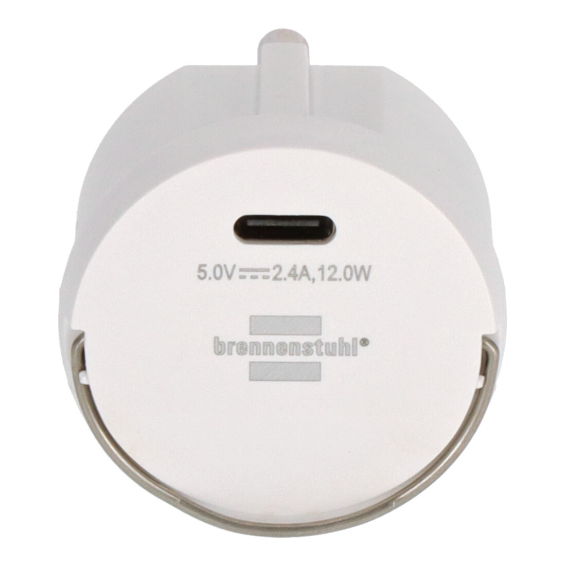 Brennenstuhl Steckdosenadapter USB C, Steckdosennest, 2,4A, kompatibel mit IP44 Steckdosen und Kabeltrommeln
