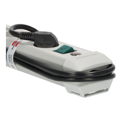 Brennenstuhl Steckdosenleiste 4-fach 1955540100 Premium-Line lichtgrau 1,8m H05VV- 1955540100