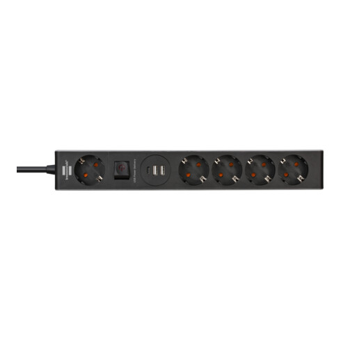 Brennenstuhl Steckdosenleiste 5-fach mit USB C Power Delivery und 2 USB 2,4 A