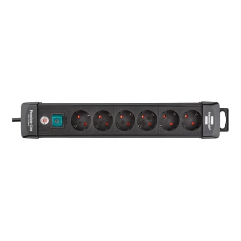 Brennenstuhl Steckdosenleiste 6-fach 1951160100 Premium-Line schwarz 3m H05VV-F 3G 1951160100