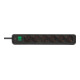 BRENNENSTUHL Steckdosenleiste 6F.45° schw.m 1159500400 ca.3m Kabel H05VV-F3G1,5. POS-Reit 1159500400-5