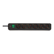 BRENNENSTUHL Steckdosenleiste 6F.45° schw.m 1159500400 ca.3m Kabel H05VV-F3G1,5. POS-Reit 1159500400-5