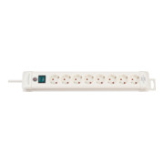 BRENNENSTUHL Steckdosenleiste 8-fach  1952280100 Premium-Line weiss 3m m. Schalter 1952280100