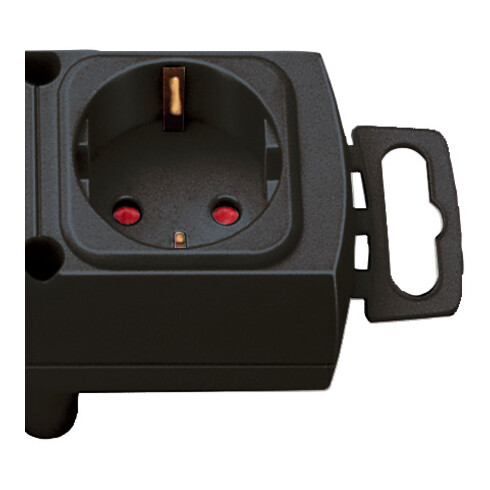 Brennenstuhl Comfort-Line Plus Steckdosenleiste mit Flachstecker 4-fach 2m H05VV-F 3G1,5