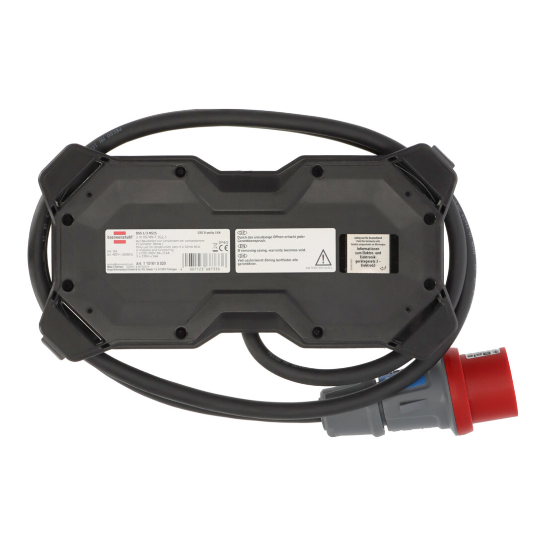 Brennenstuhl Stromstation 16A 2m H07RN-F 5G2,5 IP44 Außenbereich