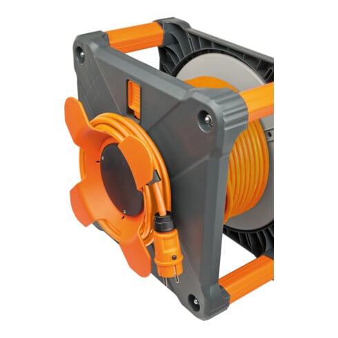 Brennenstuhl Tamburo avvolgicavo professionalLINE con Powerblock KC 3210 IP44 33+5m H07BQ-F3G2,5