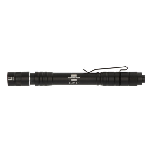 Brennenstuhl Taschenlampe LED LuxPremium TL 210 F/Handlampe mit Batterien und heller Osram-LED (180lm, bis zu 7h Leuchtdauer, 50m Leuchtweite, fremdkörper- und spritzwassergeschützt IP44)