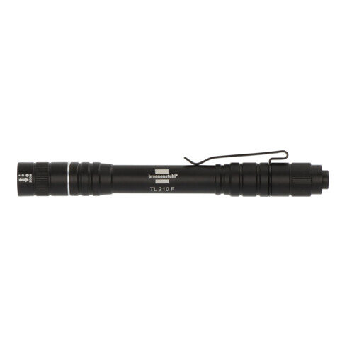 Brennenstuhl Taschenlampe LED LuxPremium TL 210 F/Handlampe mit Batterien und heller Osram-LED (180lm, bis zu 7h Leuchtdauer, 50m Leuchtweite, fremdkörper- und spritzwassergeschützt IP44)