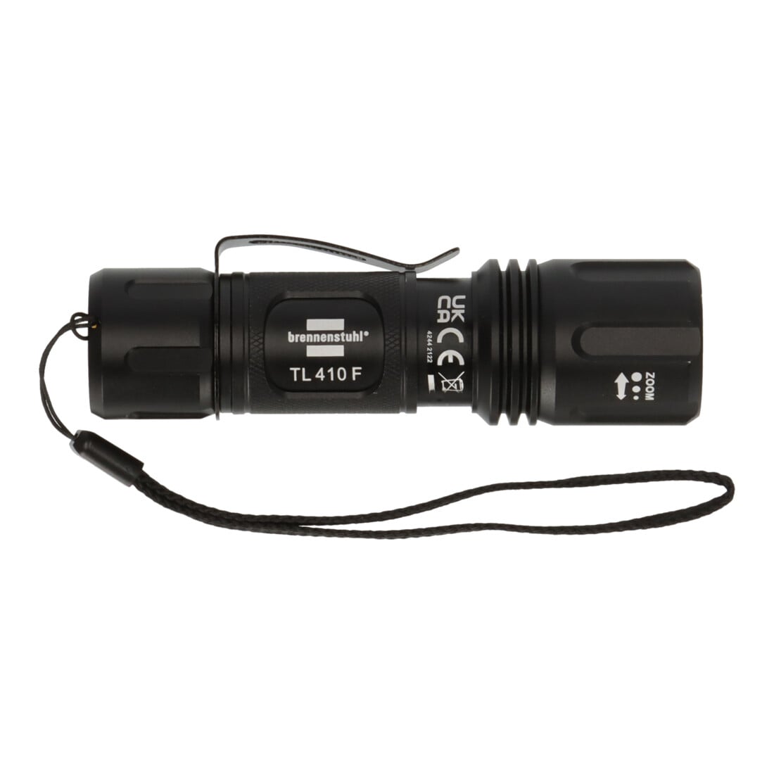 Brennenstuhl Taschenlampe LED LuxPremium TL 410 F/Handlampe mit heller CREE-LED (350lm, bis zu 34h Leuchtdauer, 136m Leuchtweite, fremdkörper- und spritzwassergeschützt IP44)
