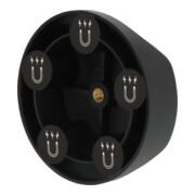 Brennenstuhl Universal Magnethalter MH 1 (Anbringung von Strahlern an metallischen Oberflächen, Tragkraft ca. 3kg, metrisches Gewinde M6, inkl. 12mm und 30mm Schraube)-5