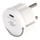 Brennenstuhl USB C stekkeradapter, stopcontactunit, 2,4A, compatibel met IP44 stopcontacten en haspels-1