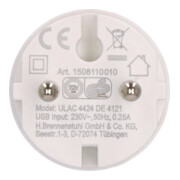 Brennenstuhl USB C stekkeradapter, stopcontactunit, 2,4A, compatibel met IP44 stopcontacten en haspels-5