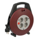 Brennenstuhl Vario Line schwarz/bordeaux 10m-1