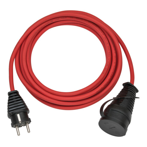 BRENNENSTUHL Verl.-Kabel BREMAXX 10m rot 1169830 N05V3V3-F3G1,5 - Stecker u. Kupplun 1169830