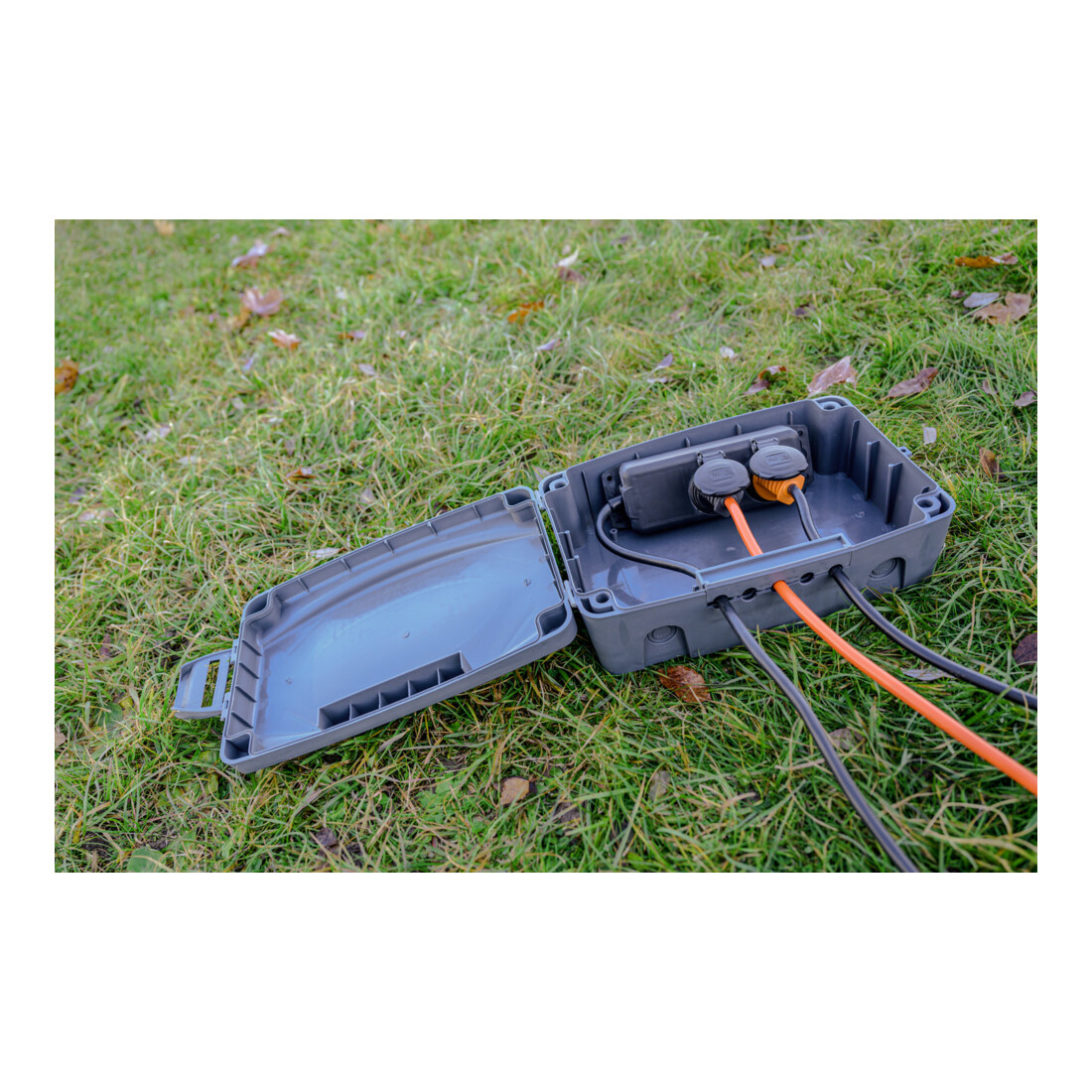 Brennenstuhl weerbestendige box (IP54 waterdichte kabelbox buiten ter bescherming van contactdozen, adapters, transformatoren, enz.)