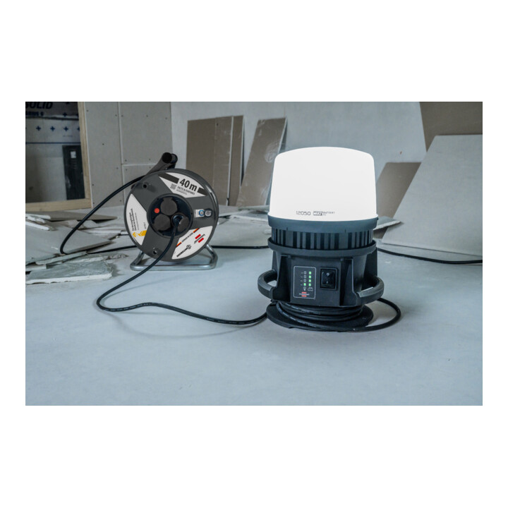 Brennenstuhl x Contorion Kabeltrommel 40m IP44 ( 3 Schutzkontakt-Steckdosen, Baustelleneinsatz, Made in Germany)