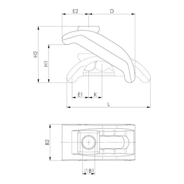 Bride de serrage AMF réglable 10 mm