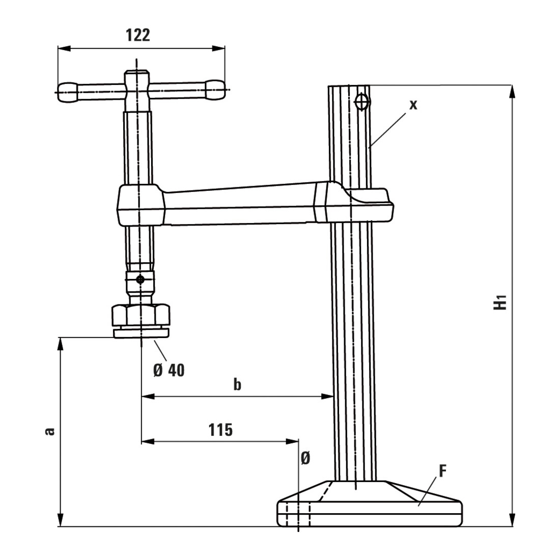 Bride de serrage BSG Bessey