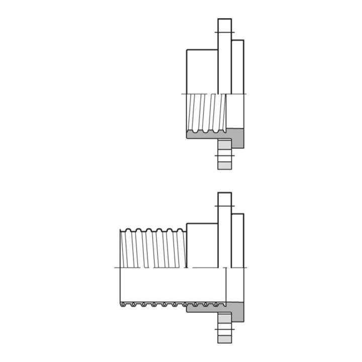 Bride vissée libre Norres pour AIRDUC® 350, 351, 355, 533, 341, 345 Ø 300mm
