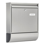 Briefkasten Borkum-Set 38770 Ni H.422mm B.362mm T.100mm VA DIN C4 BURG-WÄCHTER-4