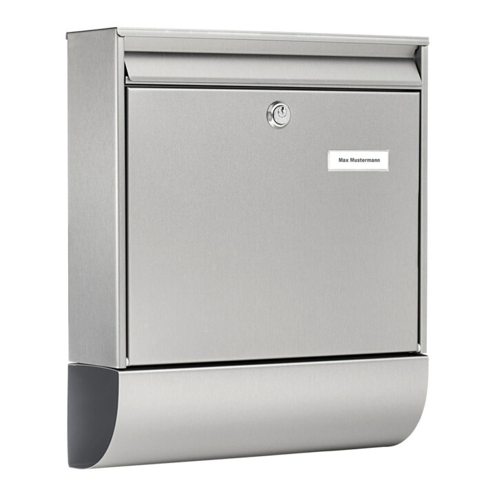 Briefkasten Borkum-Set 38770 Ni H.422mm B.362mm T.100mm VA DIN C4 BURG-WÄCHTER