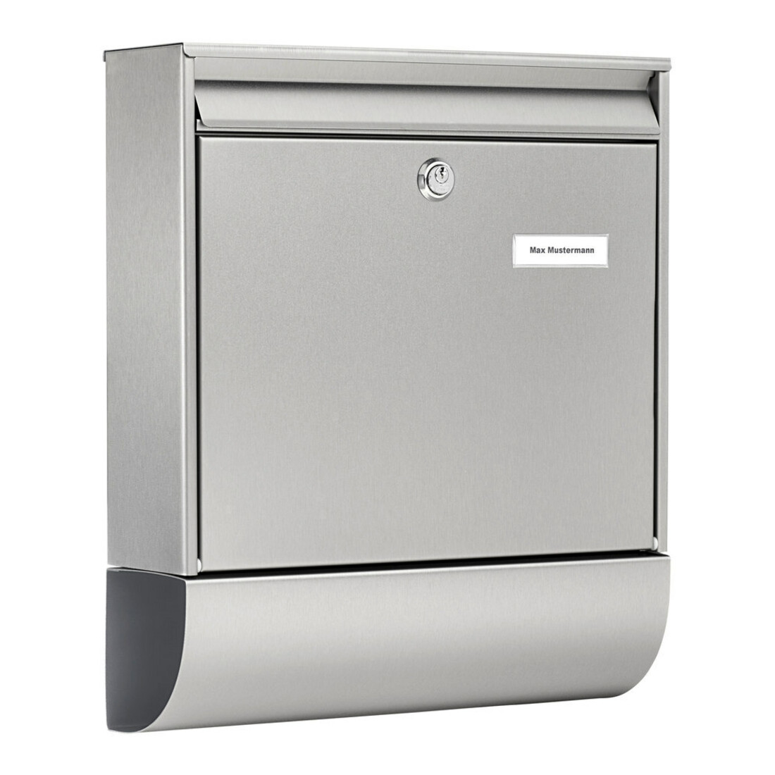 Briefkasten Borkum-Set 38770 Ni H.422mm B.362mm T.100mm VA DIN C4 BURG-WÄCHTER
