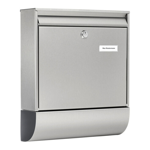Briefkasten Borkum-Set 38770 Ni H.422mm B.362mm T.100mm VA DIN C4 BURG-WÄCHTER
