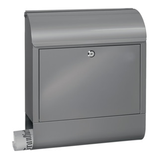 Briefkasten Scandic H.460mm B.380mm T.125mm silber STA DIN C4 BURG-WÄCHTER