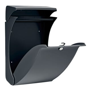 Briefkasten Swing 4906 Ant H.419mm B.271mm T.129mm anth.Ku.DIN C4 BURG-WÄCHTER