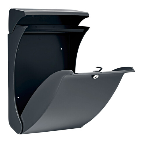 Briefkasten Swing 4906 Ant H.419mm B.271mm T.129mm anth.Ku.DIN C4 BURG-WÄCHTER
