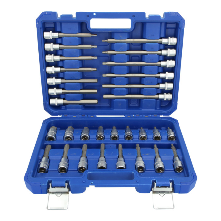 Brilliant Tools 1/2" dopsleutelset, 30-dlg, inbusprofiel