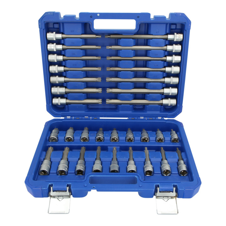 Brilliant Tools 1/2" dopsleutelset, 32 dlg, RIBE-profiel