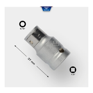 Brilliant Tools 1/2 inch Bit-adapter