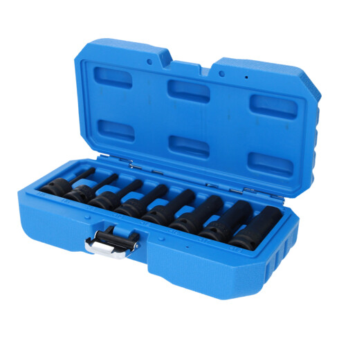 Brilliant Tools 1/2" Kracht-bit doppen set, inbussleutel, 8-dlg, 5 - 19 mm