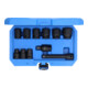 Brilliant Tools 1/2" Kracht-dopsleutelset, zeskant, 11-dlg, kort