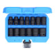 Brilliant Tools 1/2" Kracht-dopsleutelset, zeskant, 13-dlg, kort