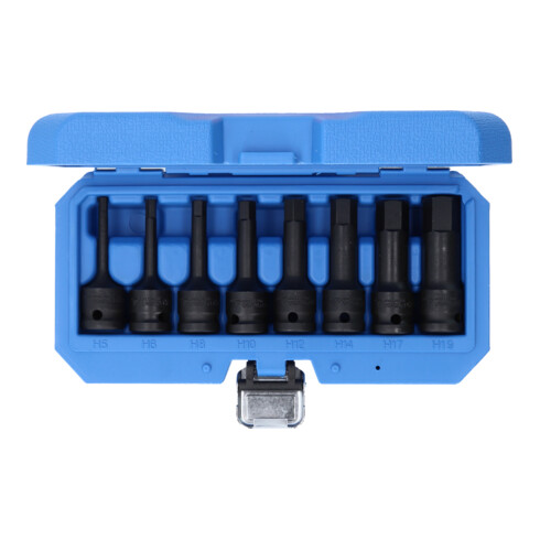 Brilliant Tools 1/2" Kraft-Bit-Stecknuss-Satz, Innensechskant, 8-tlg, 5 - 19 mm
