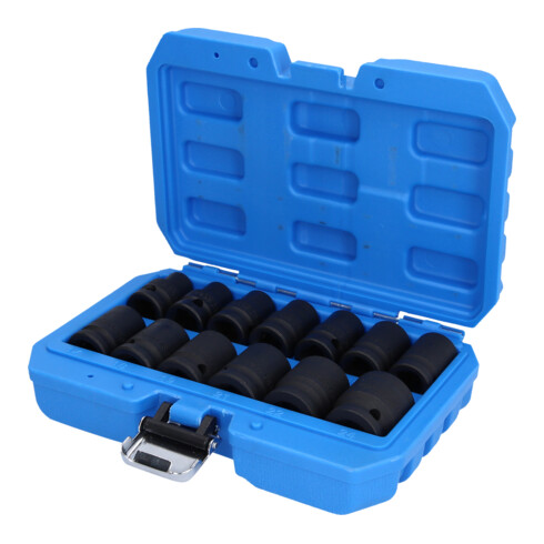 Brilliant Tools 1/2" Kraft-Stecknuss-Satz, Sechskant, 13-tlg, kurz