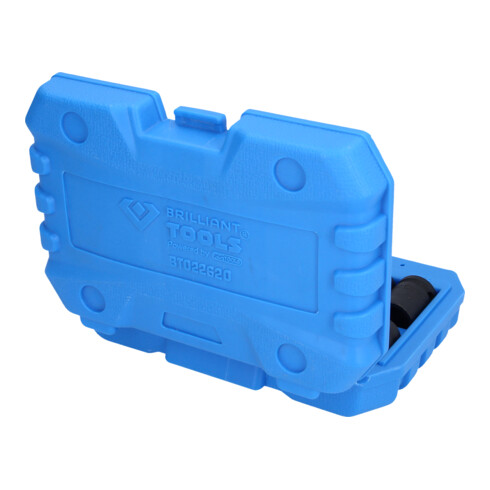 Brilliant Tools 1/2" Kraft-Stecknuss-Satz, Sechskant, 13-tlg, kurz