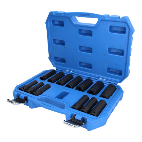 Brilliant Tools 1/2" Kraft-Stecknuss-Satz, Sechskant, 13-tlg, lang, 10 - 24 mm