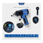 Brilliant Tools 1/2" persluchtslagschroevendraaier, 1.450 Nm-1